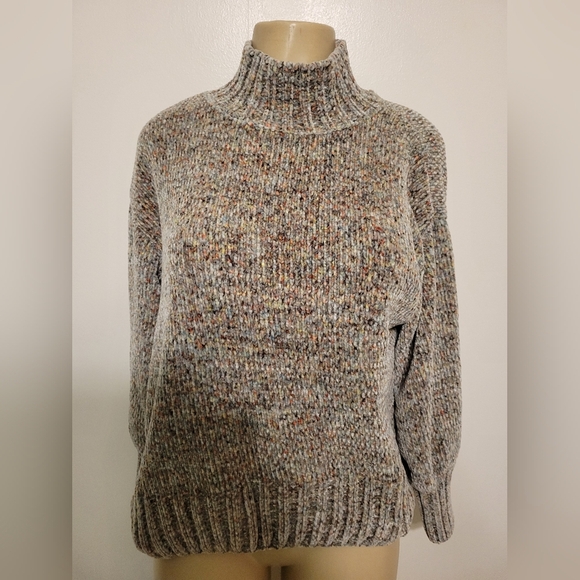 Cynthia Rowley Multicolor Knit Turtleneck Sweater MEDIUM - Picture 2 of 4